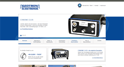 Desktop Screenshot of geotron.de